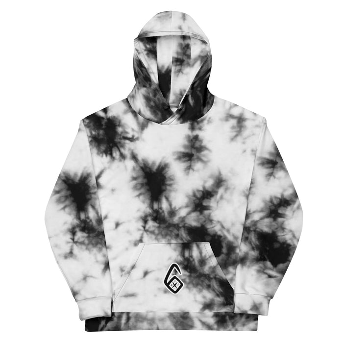 B&W Tie Die Unisex Hoodie