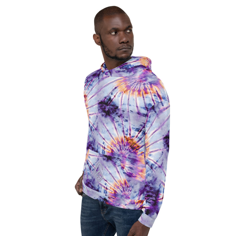 Purple Tie Die Unisex Hoodie