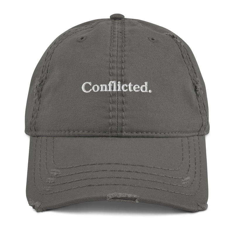 'Conflicted' Distressed Dad Hat