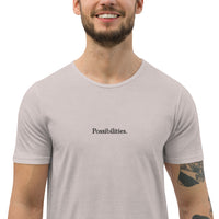 'Possibilities' Men's Curved Hem T-Shirt