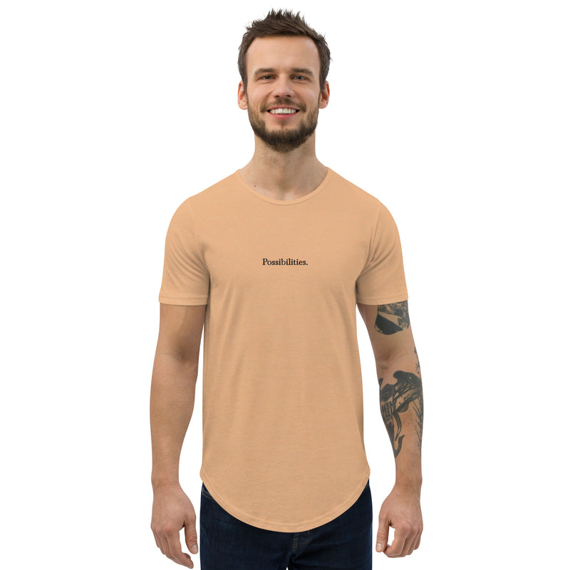 'Possibilities' Men's Curved Hem T-Shirt