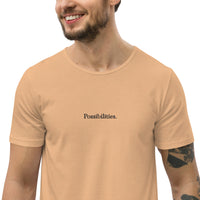 'Possibilities' Men's Curved Hem T-Shirt