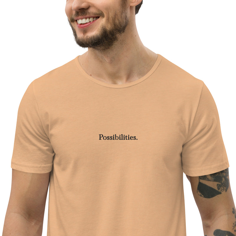 'Possibilities' Men's Curved Hem T-Shirt