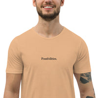 'Possibilities' Men's Curved Hem T-Shirt