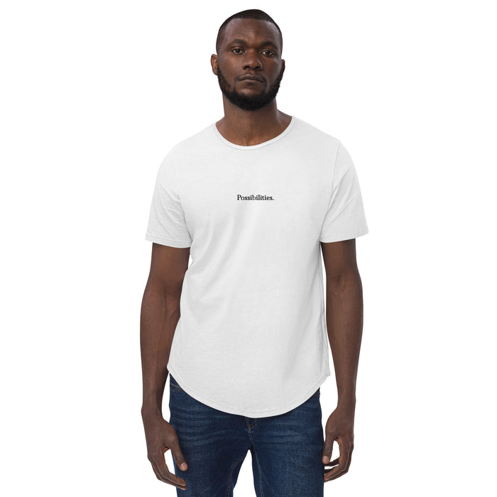 'Possibilities' Men's Curved Hem T-Shirt