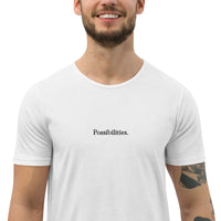'Possibilities' Men's Curved Hem T-Shirt