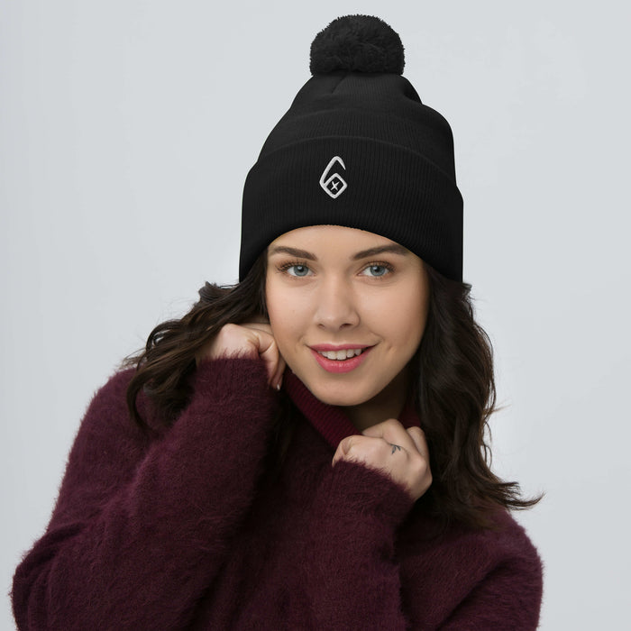 '6' Pom-Pom Beanie