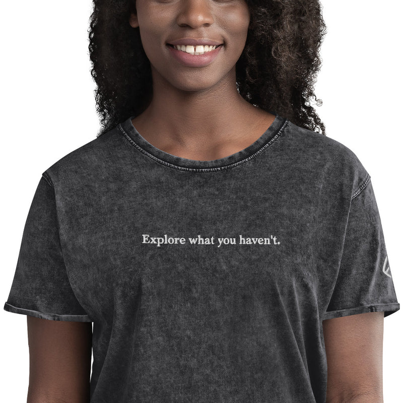 'Explore What You Haven't' Denim T-Shirt