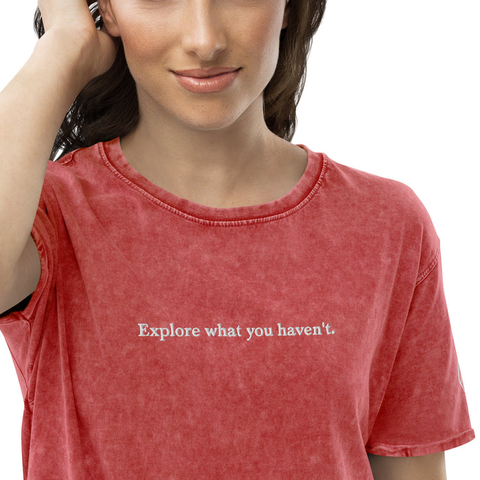 'Explore What You Haven't' Denim T-Shirt